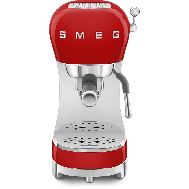 Smeg Retro-Style Manual Espresso Coffee Machine ECF02RDUS
