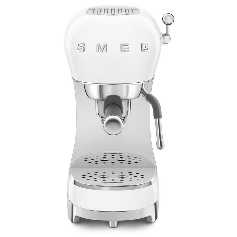 Smeg Retro-Style Manual Espresso Coffee Machine ECF02WHUS