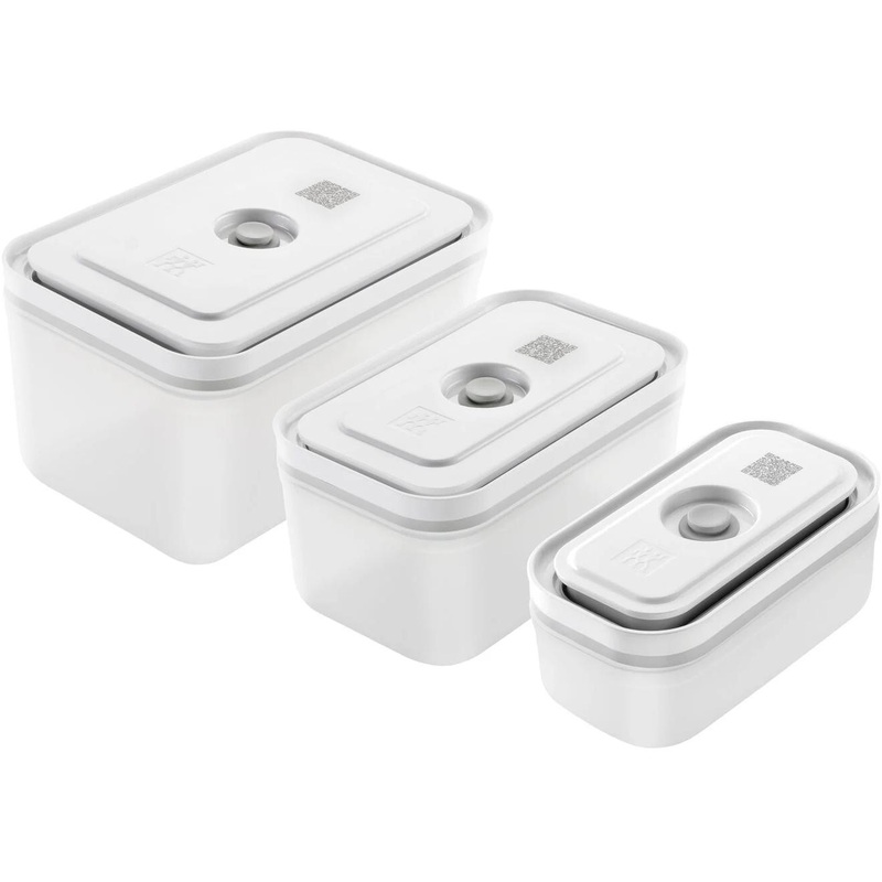 Zwilling Fresh & Save S/M/L / 3-Piece Vacuum Box Set, Plastic, Semitransparent-Grey 1002498