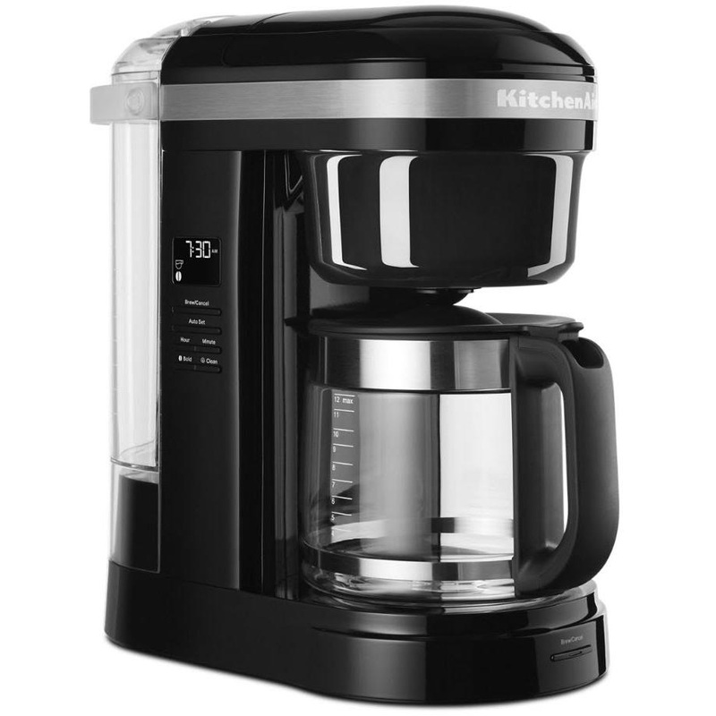 KitchenAid 12 Cup Drip Coffee Maker with Spiral Showerhead KCM1208OB