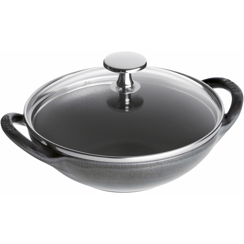 Staub 16 cm Cast Iron Wok with Glass Lid 1004677