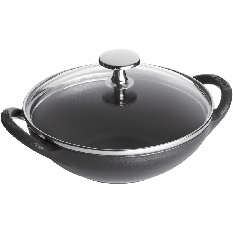 Staub 16 cm Cast Iron Wok with Glass Lid 1004675