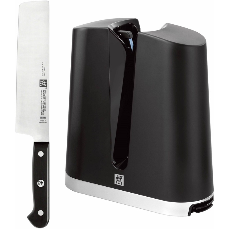 Zwilling 2-Piece V-Edge Sharpener and Gourmet Nakiri Set 1018768
