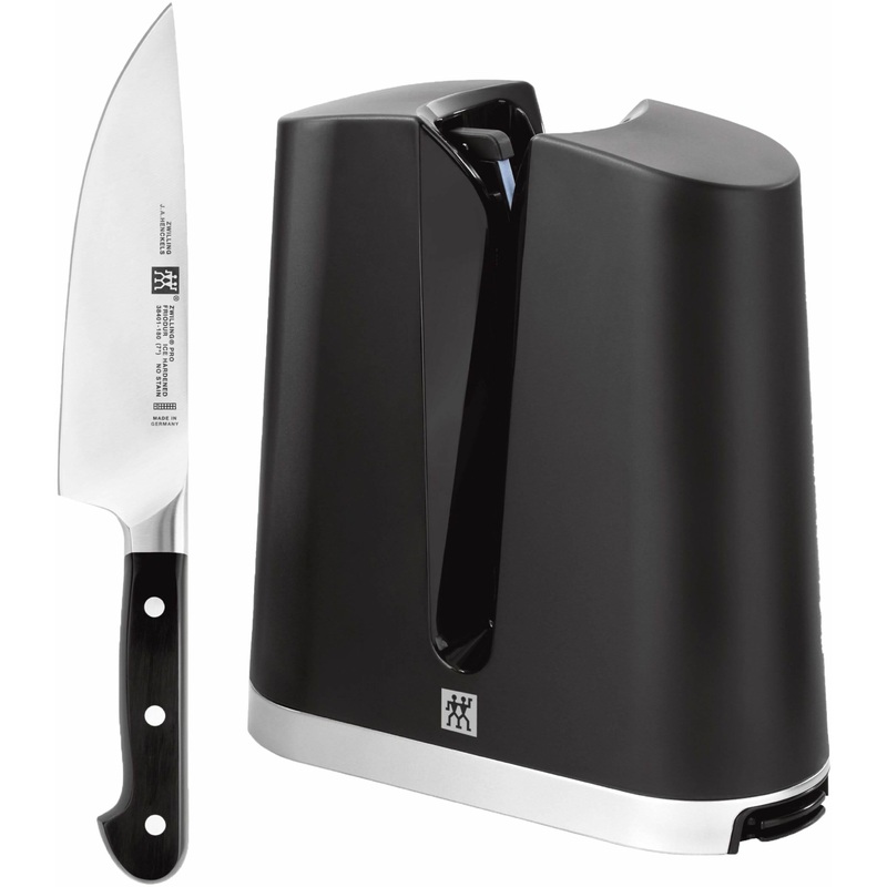 Zwilling 2-Piece V-Edge Sharpener and Pro Chef's Knife Set 1019164