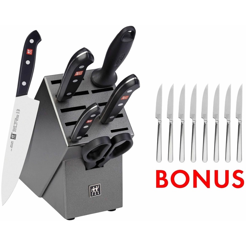 Zwilling 7-Piece Tradition Knife Block Set with Bonus Steak Set 1019241