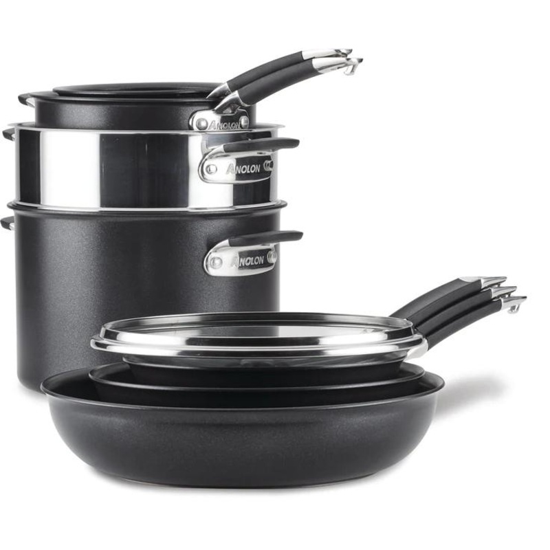ANoLONX Smartstack 10-Piece Cookware Set 87537