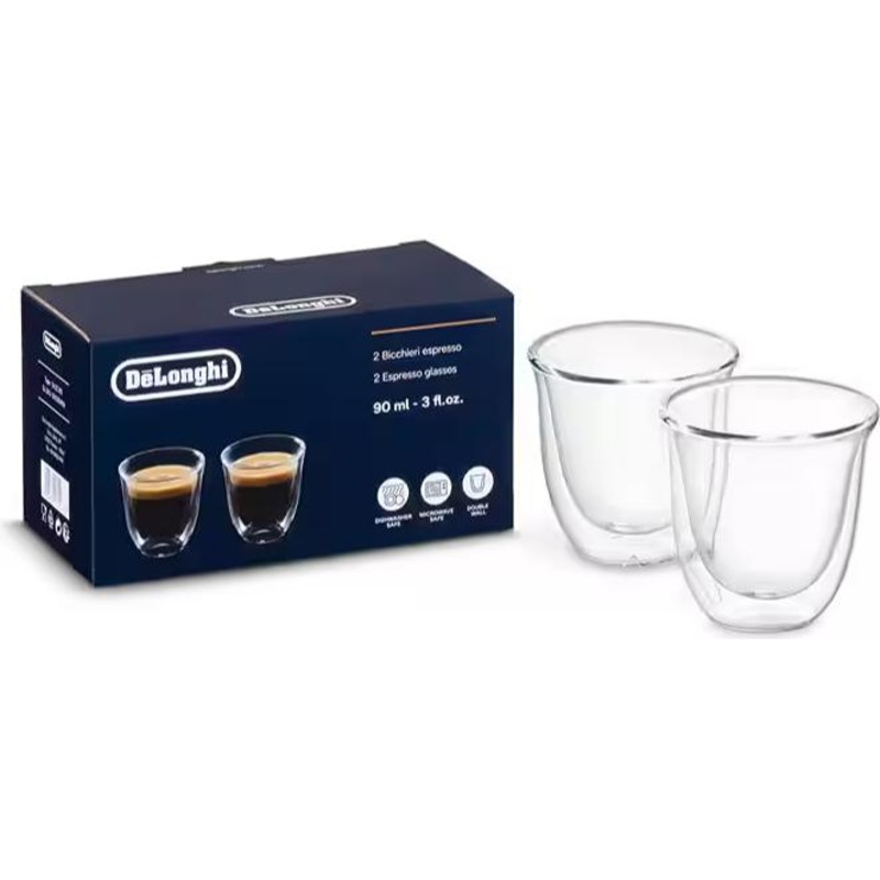 Delonghi Double Wall Espresso Cups - 2 per set DLSC310