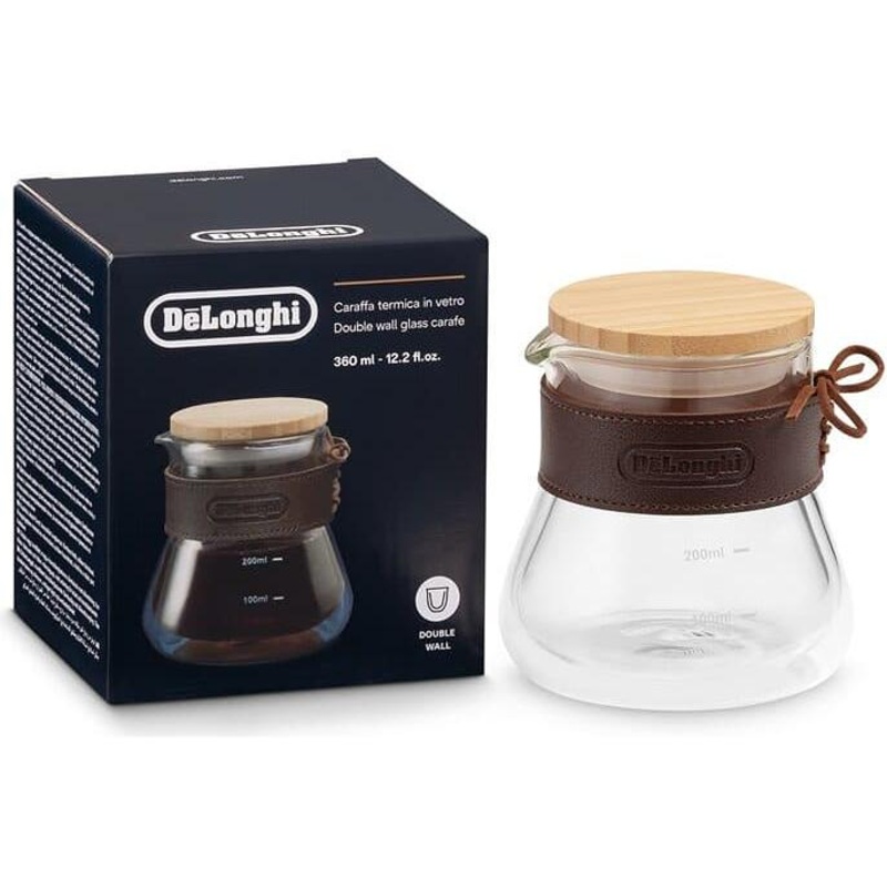 Delonghi Double Wall Glass Carafe 13oz DLSC077