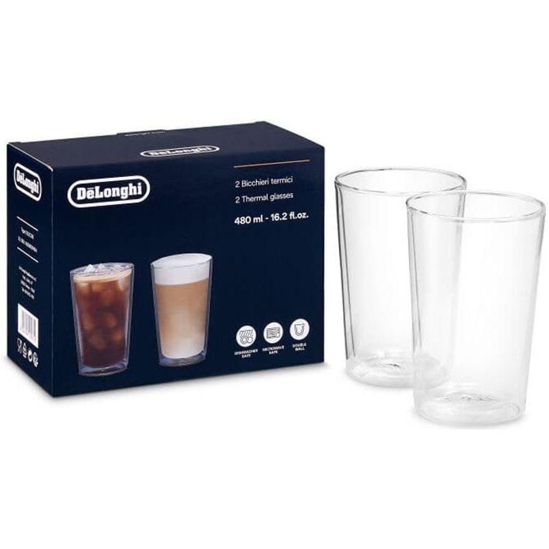 Delonghi Double wall thermal glasses, 480 ml - set of 2 DLSC319