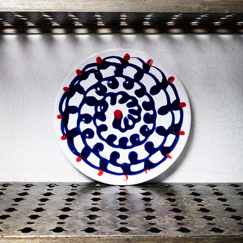 Assiette plate en faence Paola Navone