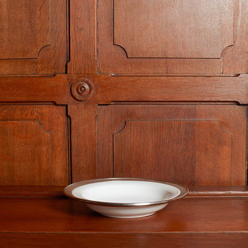 Assiette pour ptes - Cramique et tain