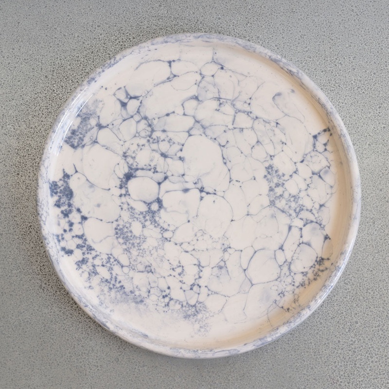 Assiette bulles - Bleu - Datcha