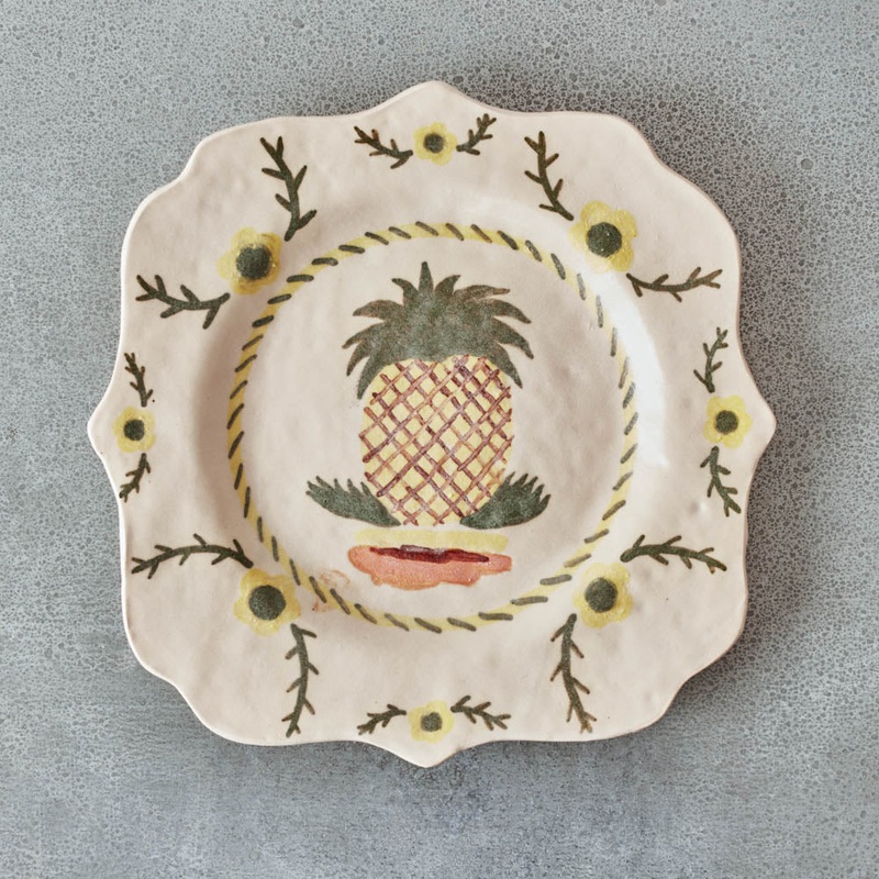 Assiette Carr - Ananas
