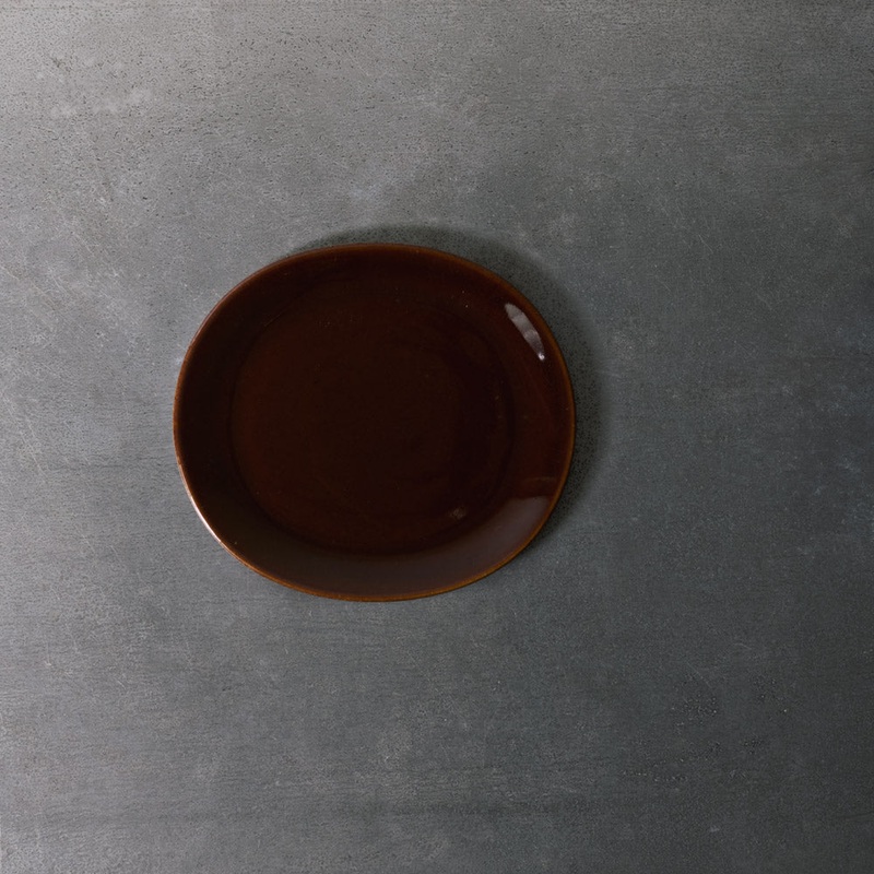 Assiette  dessert Out of Lines - Ocre