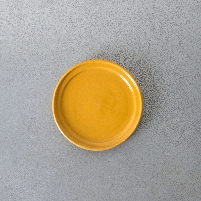 Assiette Dessert Temps - Jaune