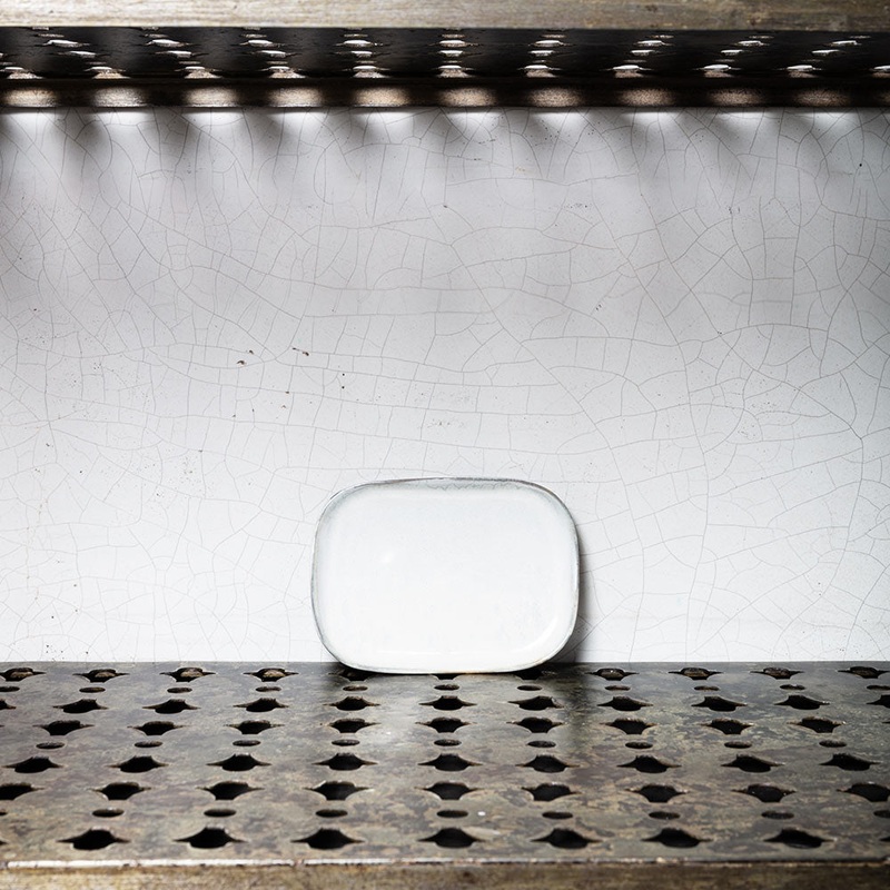 Assiette plate en grs n3 - Mastic