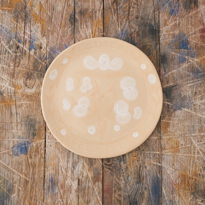 Assiette Souvenirs - Blanc - Adle Beaumais