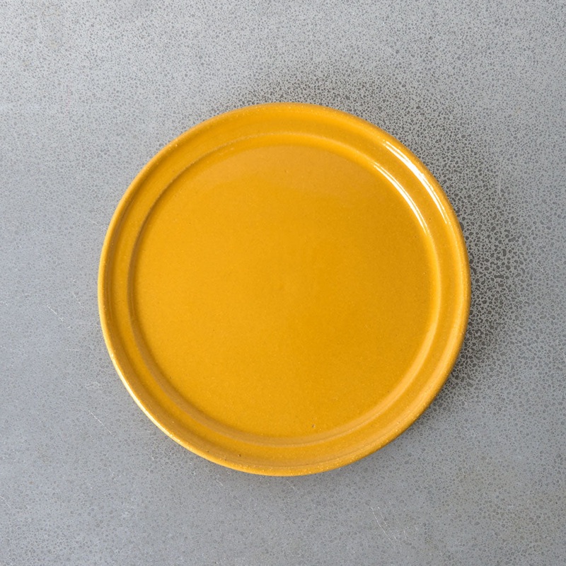Assiette Temps - Jaune