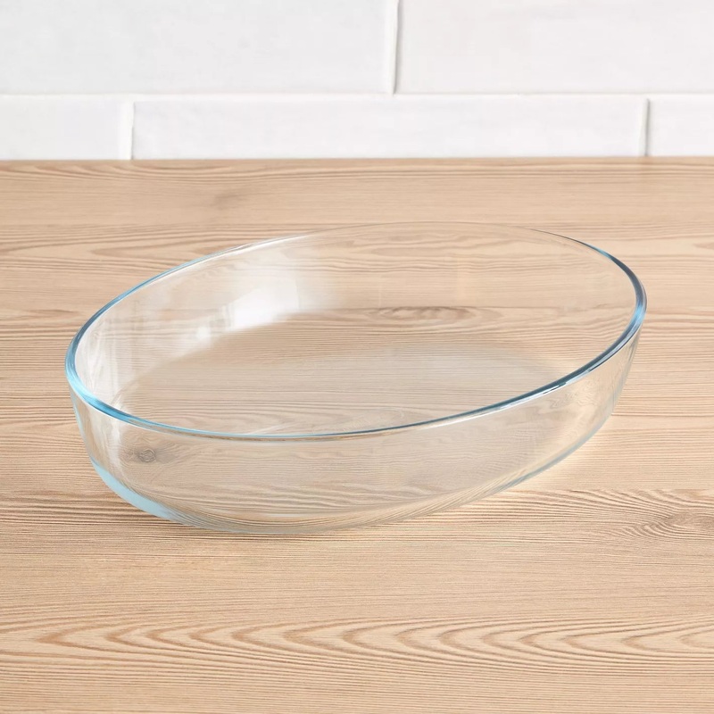 BOROSIL Oval Microwavable Baking Dish/Roaster 3 Liter