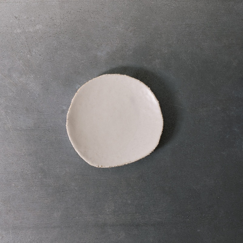 Mini assiette en grs maill Wabi - Blanc