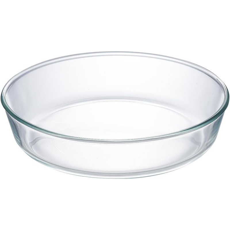 NAUTILUS Round Borosilicate Glass Baking Tray/Roaster 1.4 Liter, 230mm*230cm, RNGT-10577