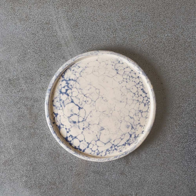 Petite assiette bulles - Bleu - Datcha