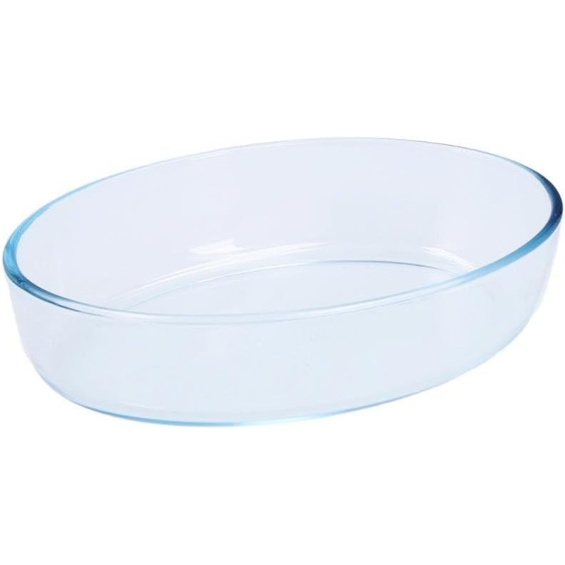 PYREX Oval Borosilicate Glass Roaster/Baking Tray 1.6 Liter, 26cm*18cm