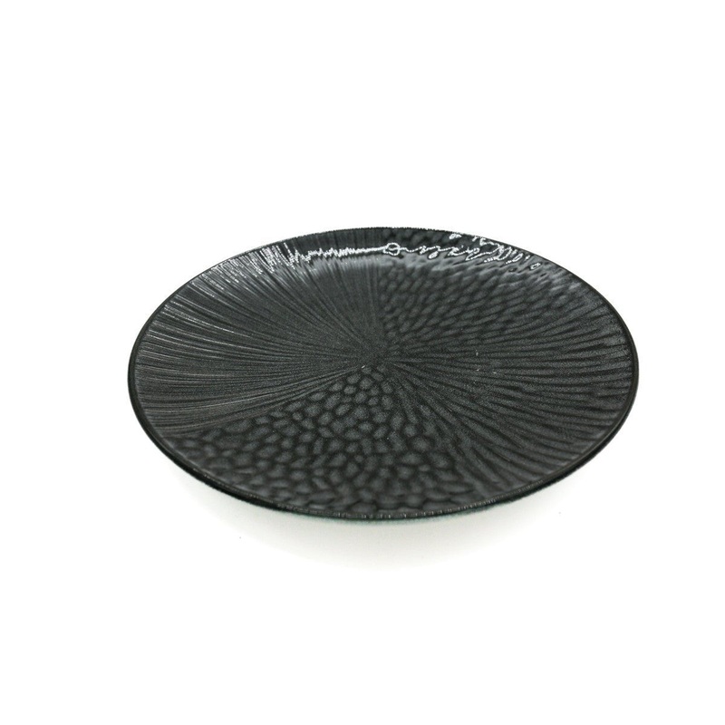 AKDC-Ceramic Dessert Plate 20.3cm Dark Grey