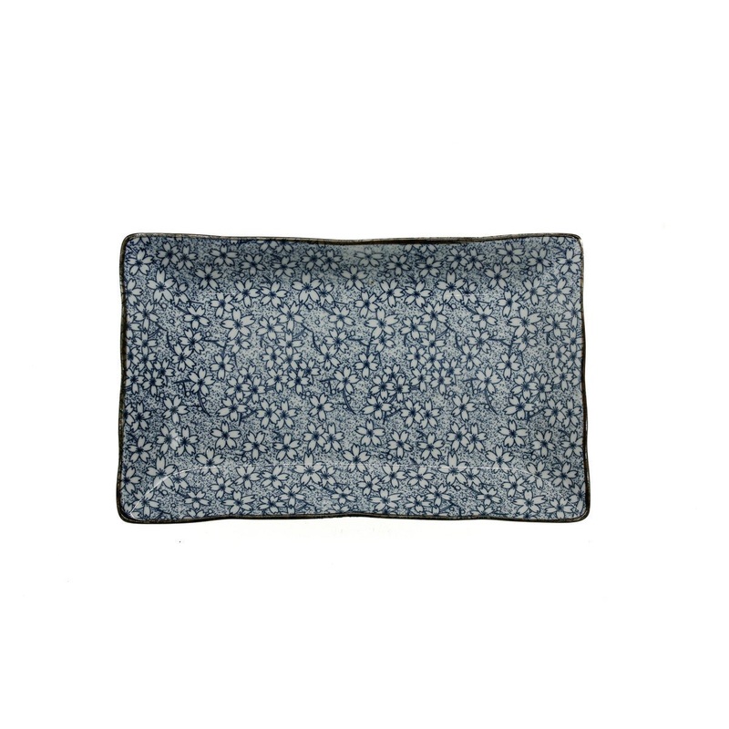 AKDC-Ceramic Dish Plate 21.5X12.5Cm Rect
