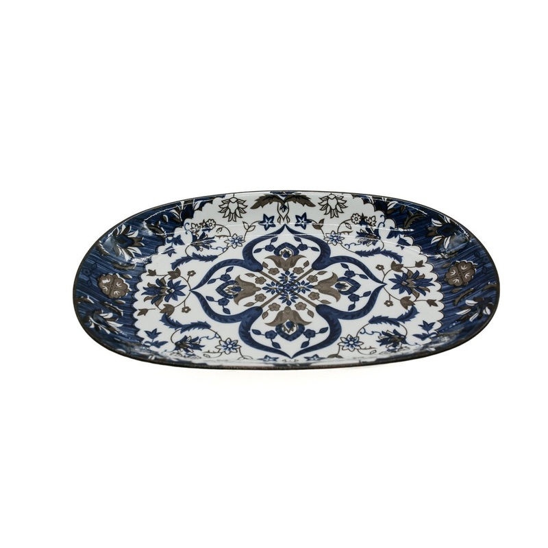 AKDC-Ceramic Oval Plate 24X15Cm