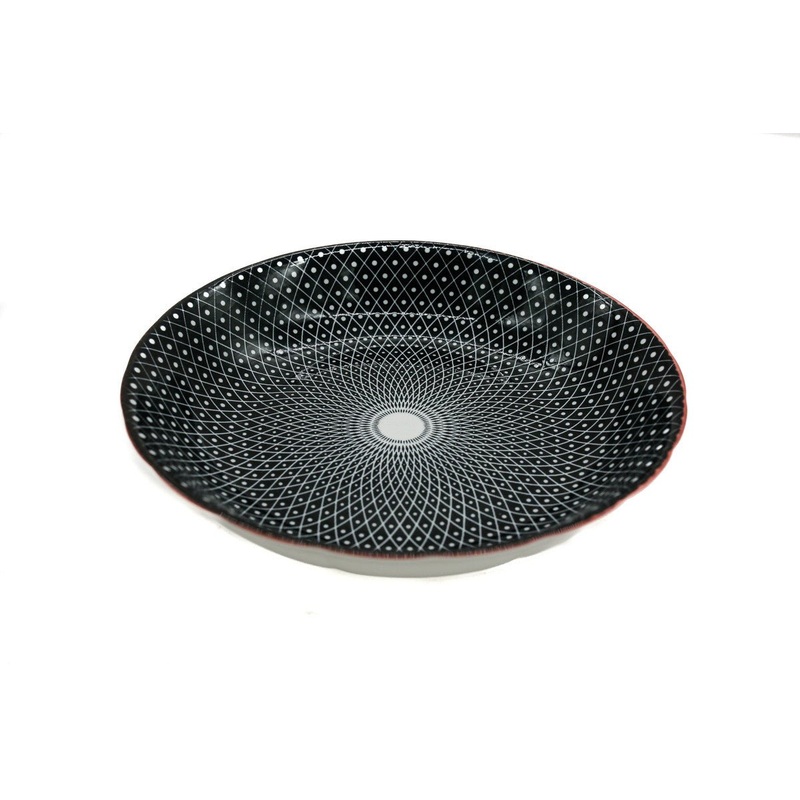 AKDC-Ceramic Soup Plate Black