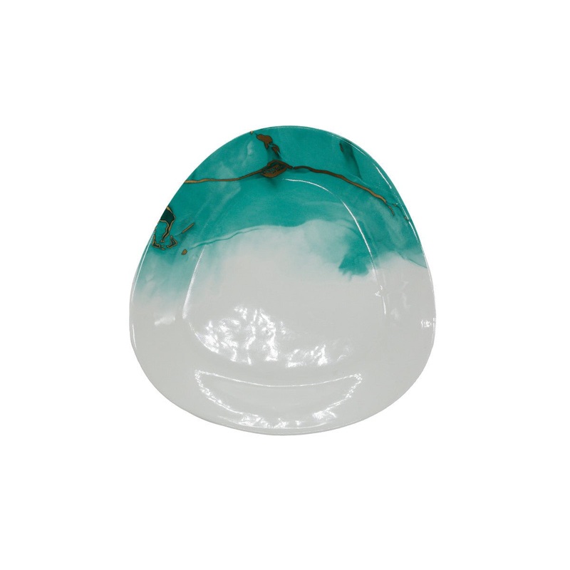 AKDC-Solecasa 26.7 cm Porcelain Plate Teal