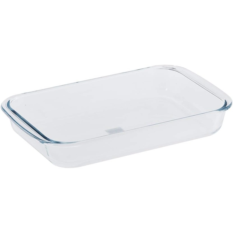 ROYALFORD Borosilicate Glass Rectangular Baking Dish/Roaster 1 Liter, 25.8cm*15.2cm*4.4cm- RF 2693