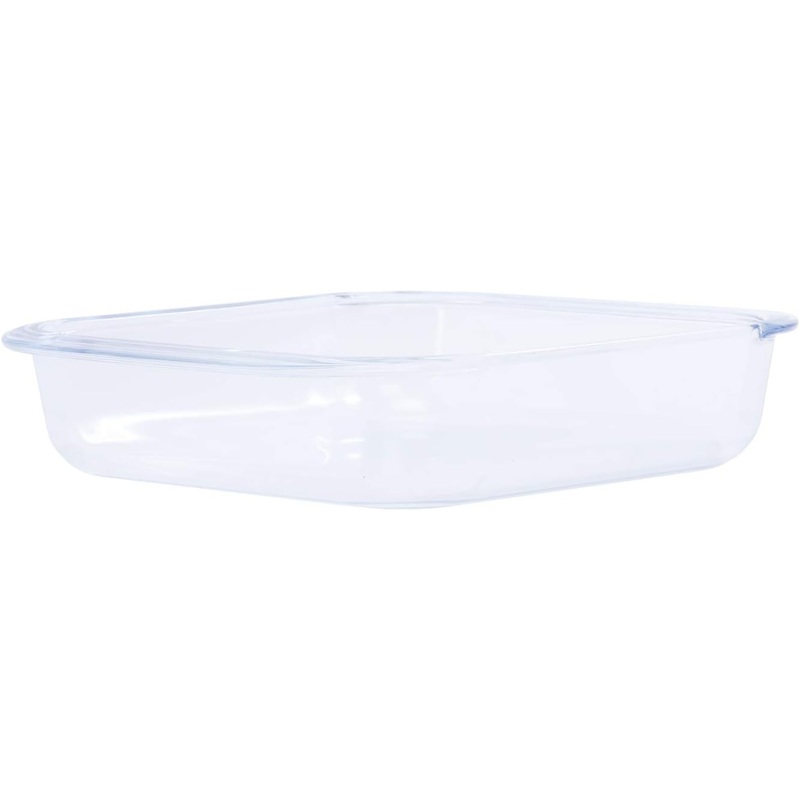 ROYALFORD Borosilicate Glass Square Baking Dish/Roaster 2 Liter, 27.8cm*24cm*6cm- RF 2701