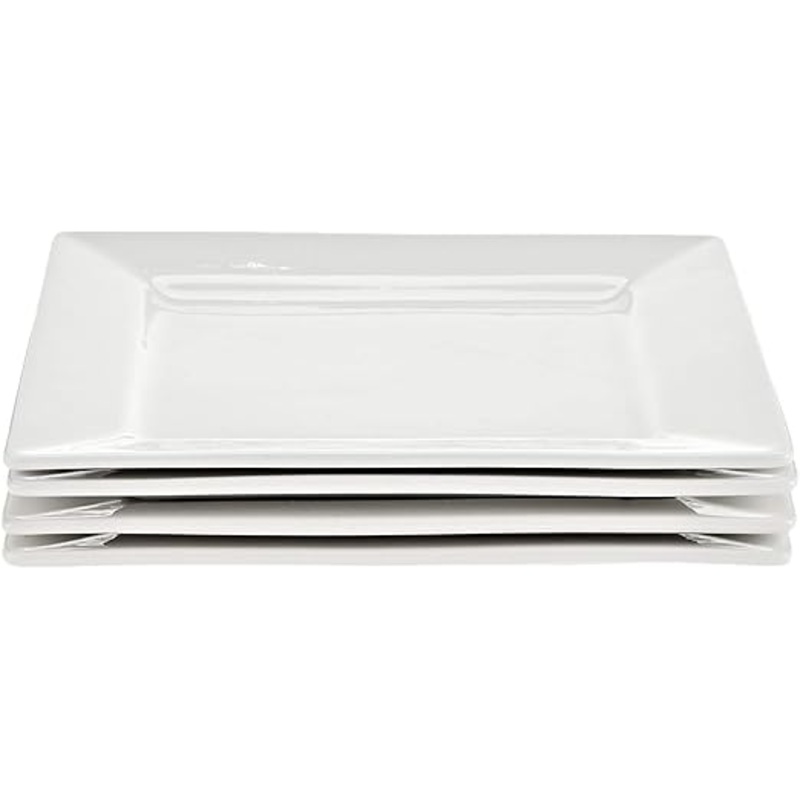 Symphony Square Plate Set 4 25cm Sy4278
