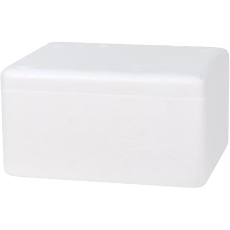 AKDC Ice Box Thermocol With Lid for Frozen Food & Beverage Transport, Thermo Keeper Container, Expanded Polystyrene Cooler Box Multi Purpose Camping Hiking Exporting Capacity of 3KG