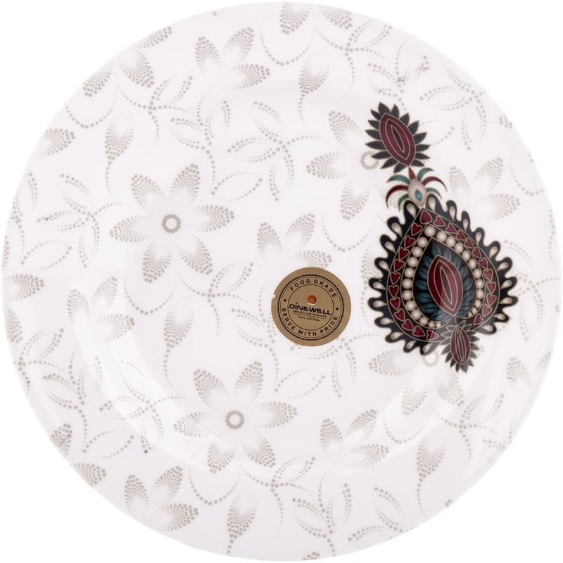 Dinewwell Melamine Soup Round Serving Plate-23CM