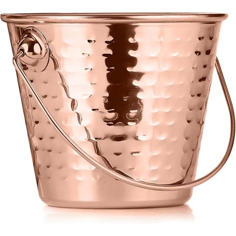 Kedge Stainless Steel Copper Finish 2 Number Mini Pail, 300 ml Capacity