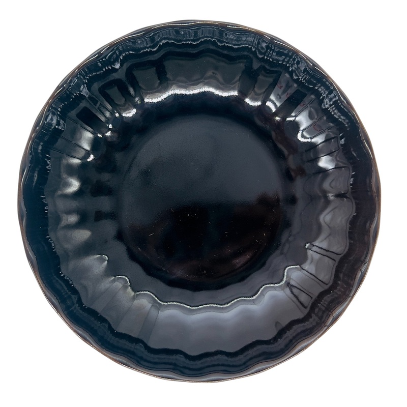 Keramika Ceramic Soup Plate 20cm, Dark Brown