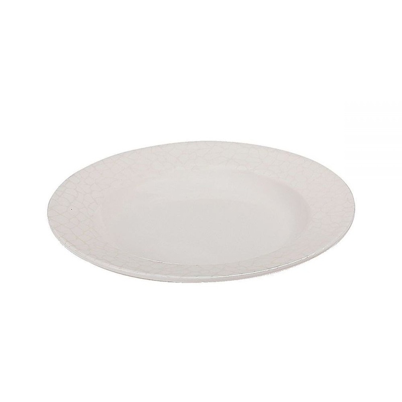 Royalford RF4491 Melamine White Pearl Deep Plate-20CM-White