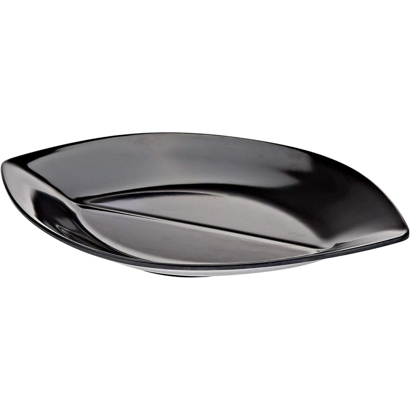 Servewell Melamine Boat Plate-(28cmX18cm)Black