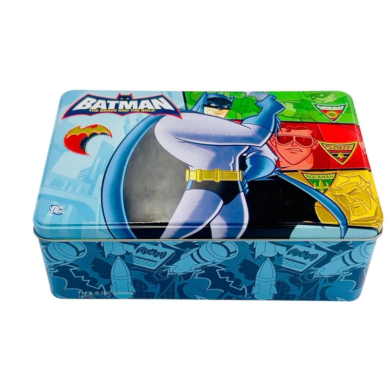 AKDC Batman Metal Canister 20cm*13cm*7.5cm, Blue- W09802