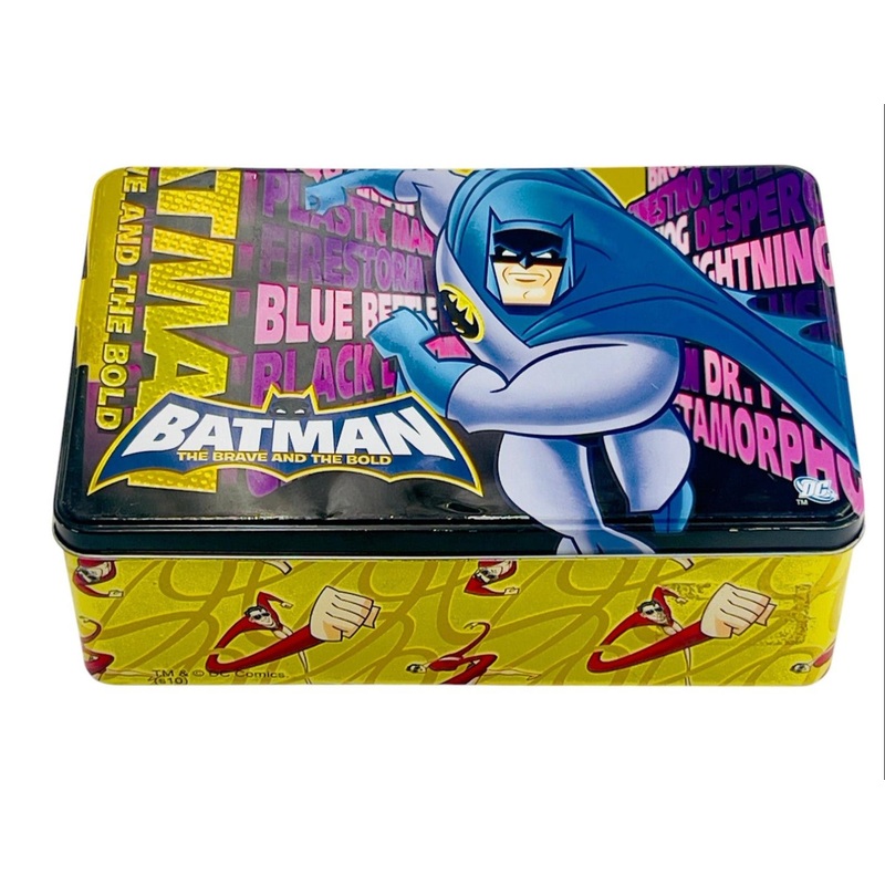 AKDC Batman Metal Canister 20cm*13cm*7.5cm, Yellow- W09802