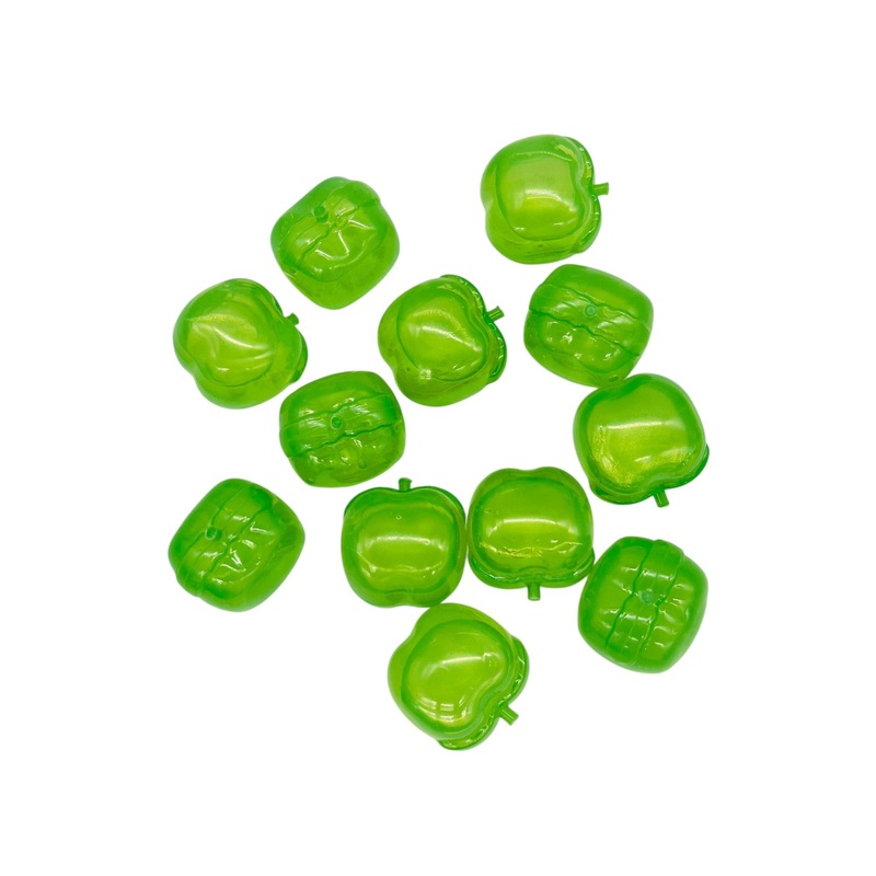AKDC Reusable Ice Cubes 12pcs, Green Apple Design