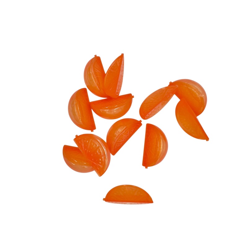 AKDC Reusable Ice Cubes 12pcs, Orange Design