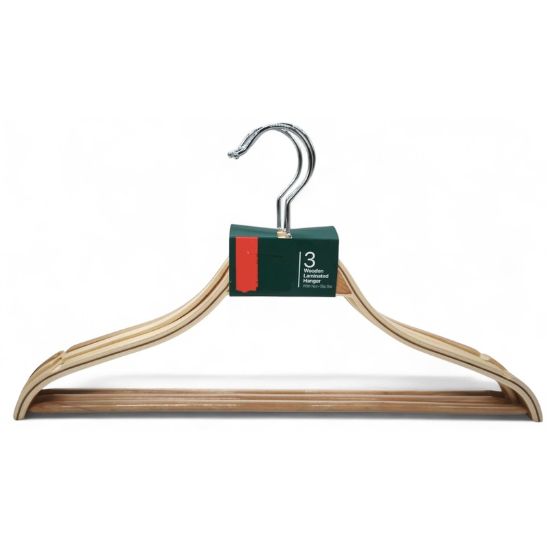 Al Kabayel Wooden Hangers 3-Pack