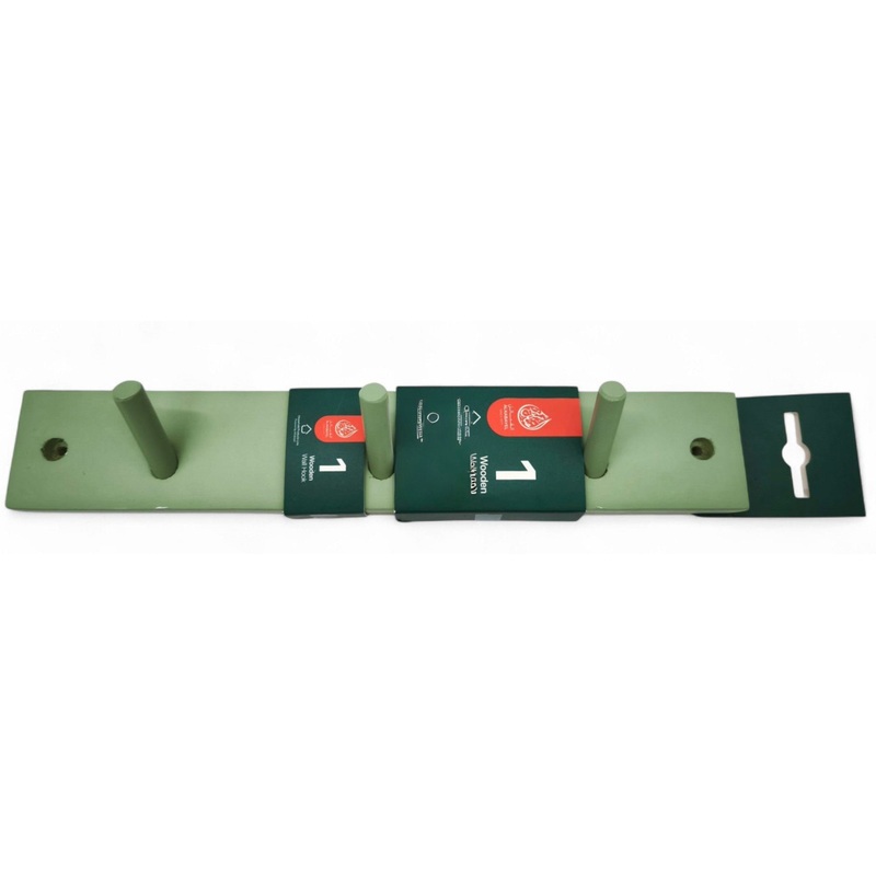 Al Kabayel Wooden Wall Hanger 3-Hooks 28Cm