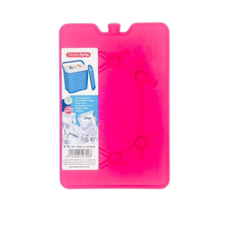 PLASTICFORTE Acumulator Freezer Ice Pack 200g, Pink