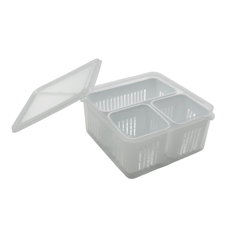 AKDC Core Function Fresh Keeping Box 16cm*16cm*8cm, 3 Compartments