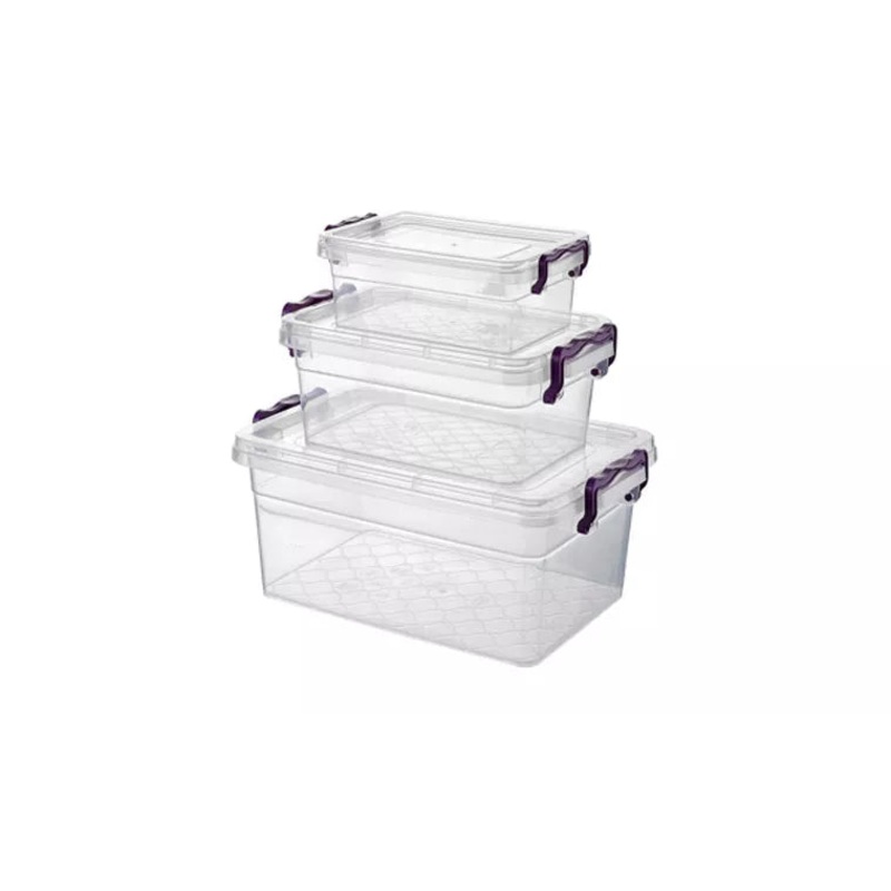 ASUDE 3pcs Storage Box 300ml+600ml+1250ml